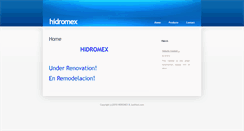 Desktop Screenshot of hidromex.com