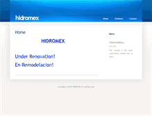 Tablet Screenshot of hidromex.com